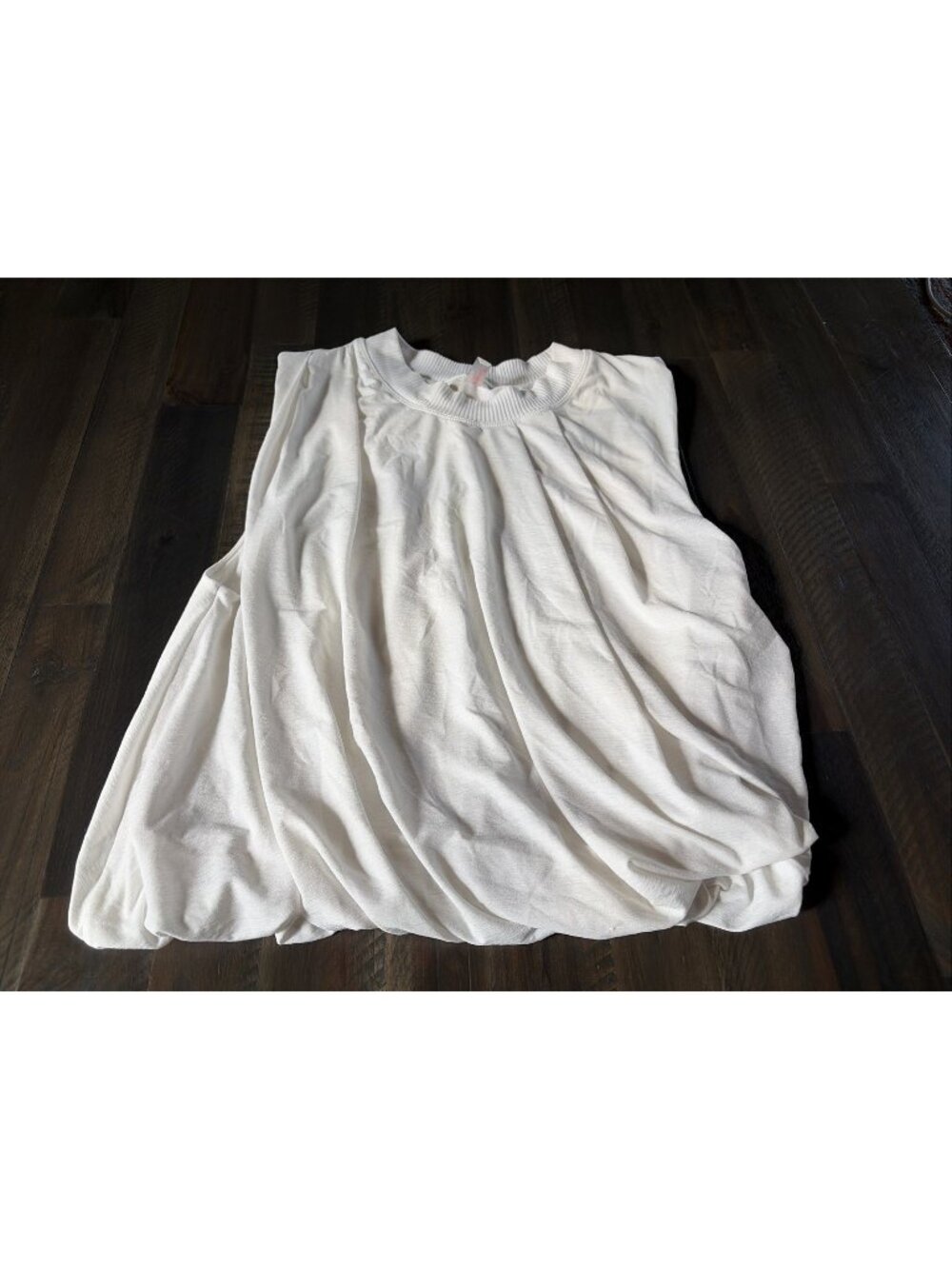 Free People Movement Women’s White Bubble Cropped Top Medium Athletic